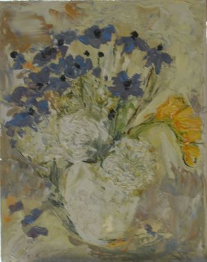 Wild Anemone with Freesias