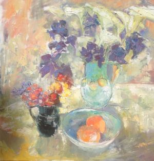 Freesias, irises and lillies