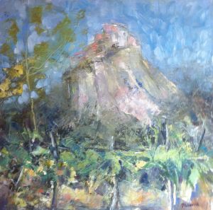 Vines below Castel di Sasso