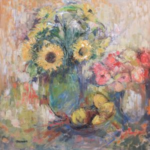 Sunflowers Lemons And Roses